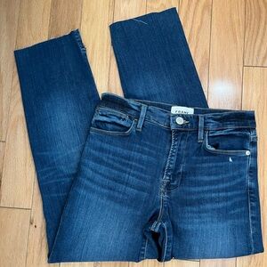 FRAME Le High Skinny Jeans Dark Wash Size 27 NWT